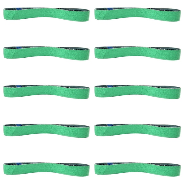 Specialty Diamond 1-1/2 Inch x 30 Inch Zirconia Sanding Belt, 40 Grit Premium Japanese Material - GREEN, PK 10 HPGZ40-10 - main